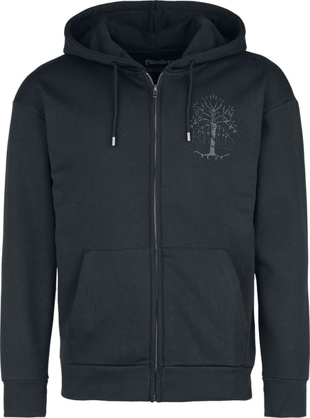 Sweat-shirt zippé à capuche  de Le Seigneur Des Anneaux - S à 3XL - pour Homme - noir - Le Seigneur Des Anneaux