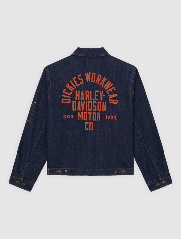Veste en Jean  de Dickies - DICKIES X HARLEY DAVIDSON DENIM JACKET - S à XXL - pour Homme - bleu - Dickies - View 2