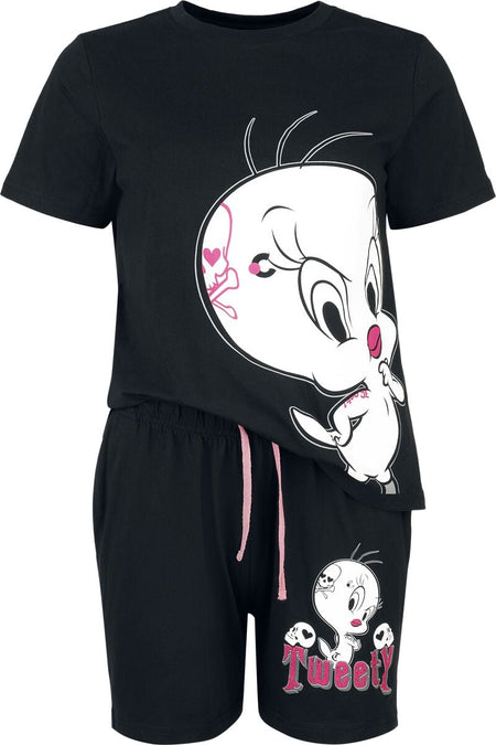 Pyjama  de Looney Tunes - Tweety Skull - S à 3XL - pour Femme - multicolore - Looney Tunes