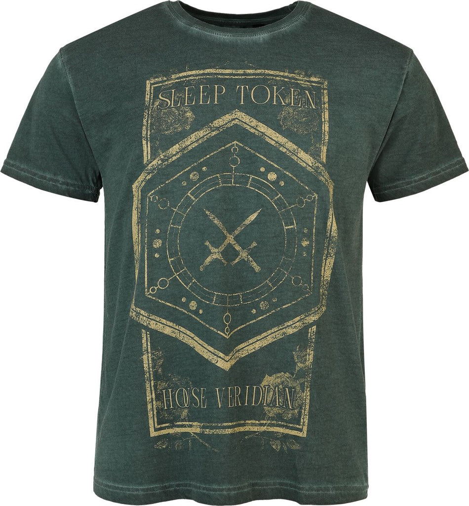 T-Shirt Manches courtes  de Sleep Token - House Veridian - S à 4XL - pour Homme - pétrole - Sleep Token