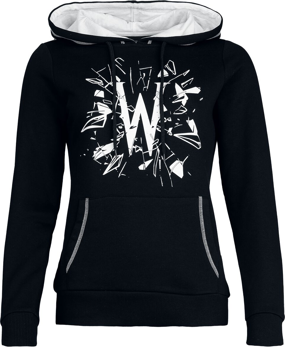 Sweat-shirt à capuche Gothic de Wednesday - Wednesday - Broken Glass - S à XXL - pour Femme - noir - Wednesday