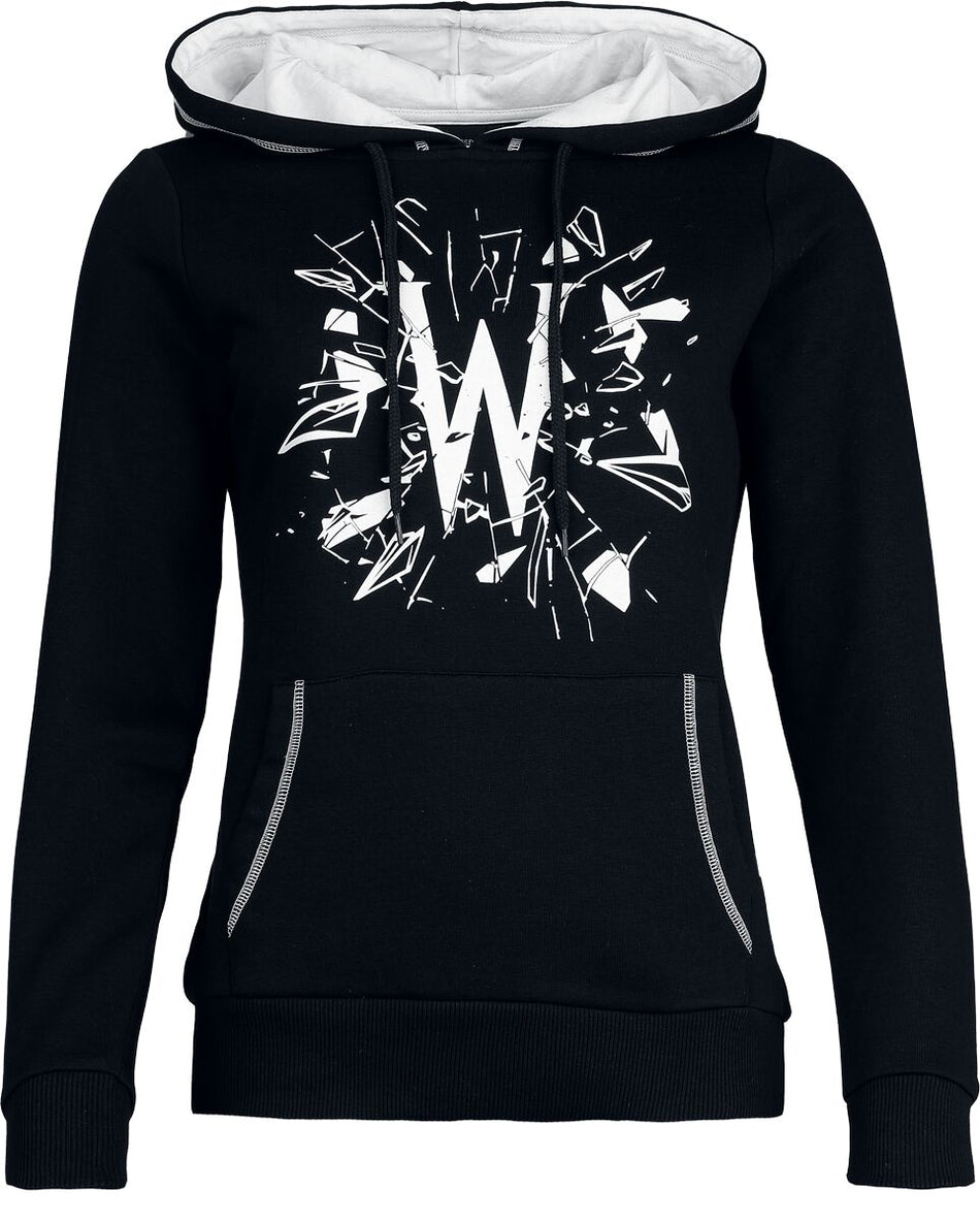 Sweat-shirt à capuche Gothic de Wednesday - Wednesday - Broken Glass - S à XXL - pour Femme - noir - Wednesday