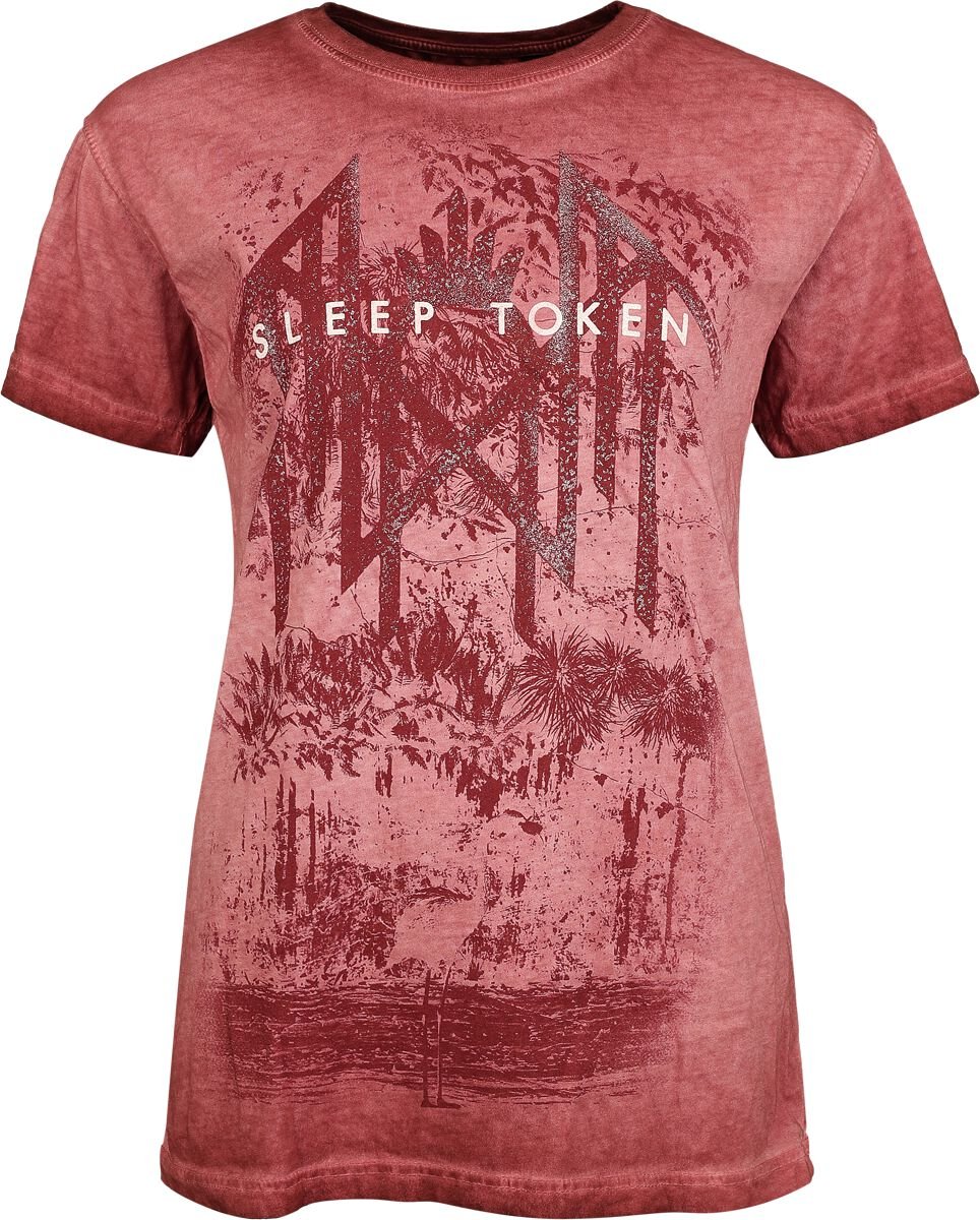 T-Shirt Manches courtes  de Sleep Token - Even In Arcadia - S à 4XL - pour Femme - rouge - Sleep Token