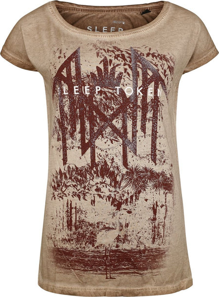 T-Shirt Manches courtes  de Sleep Token - Even In Arcadia - S à 4XL - pour Femme - beige - Sleep Token