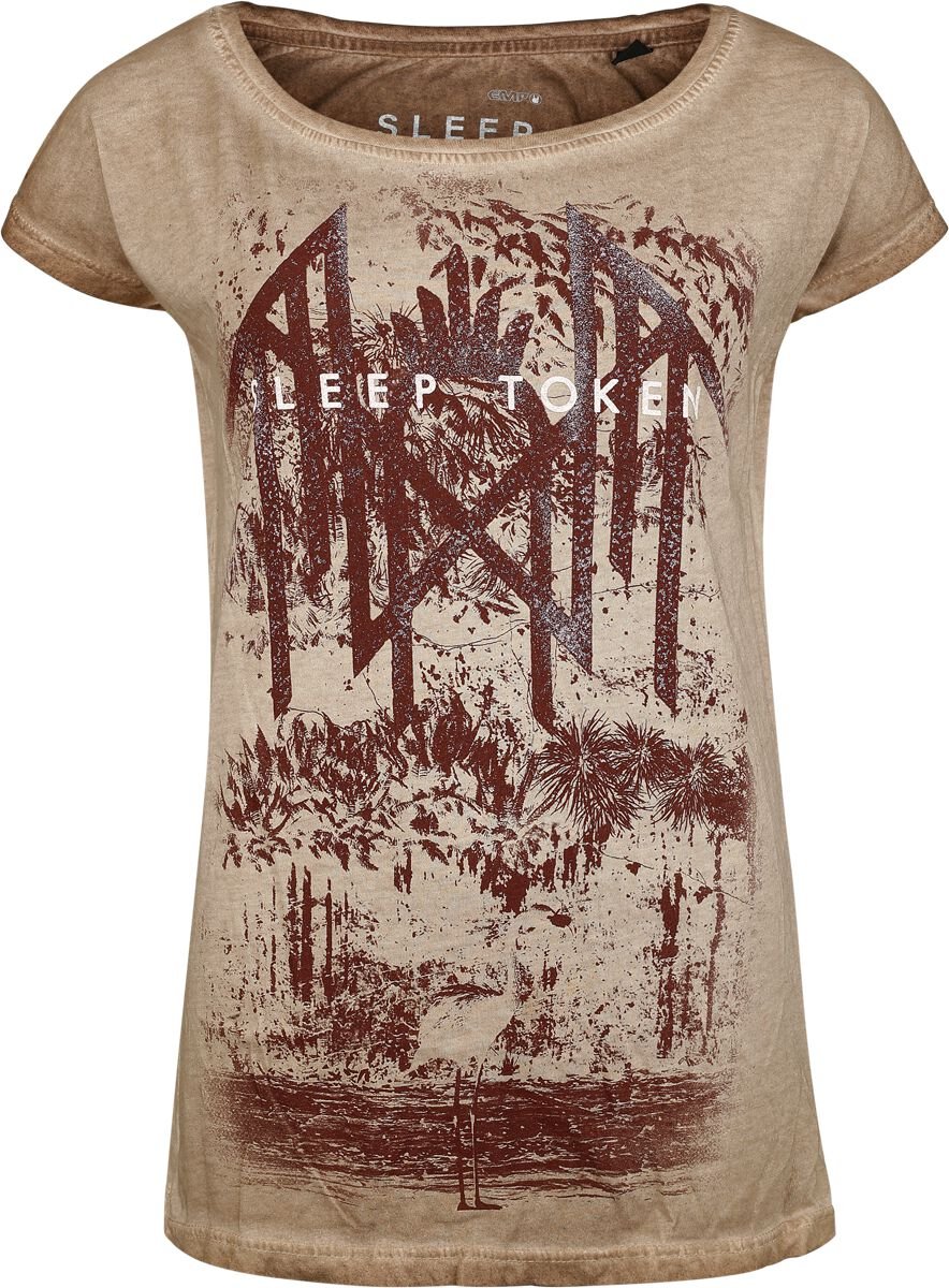 T-Shirt Manches courtes  de Sleep Token - Even In Arcadia - S à 4XL - pour Femme - beige - Sleep Token