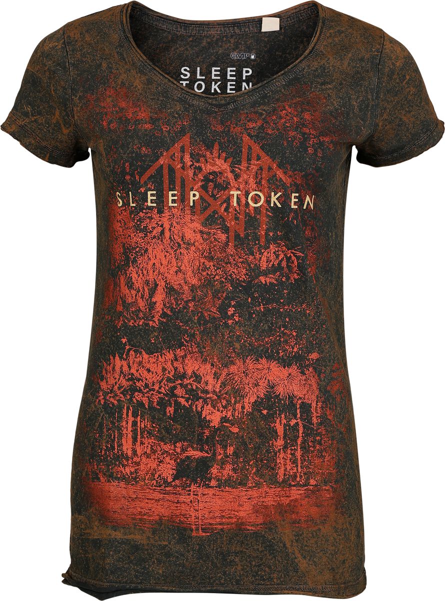 T-Shirt Manches courtes  de Sleep Token - Even In Arcadia - S à 4XL - pour Femme - rouille - Sleep Token