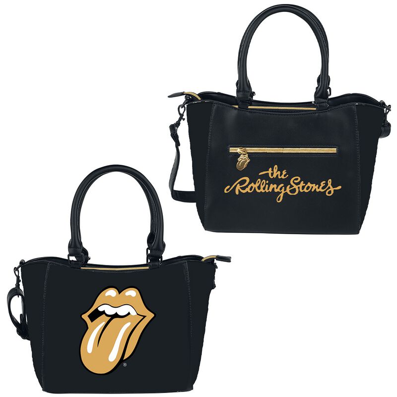 Sac à main  de The Rolling Stones - Gold Tongue - pour Femme - noir - The Rolling Stones