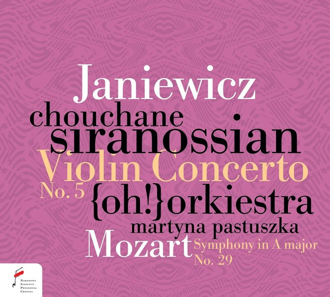 Violin Concerto 5 - Symphony 29 - Front Cover