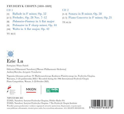 Eric Lu 2025 - Front Cover