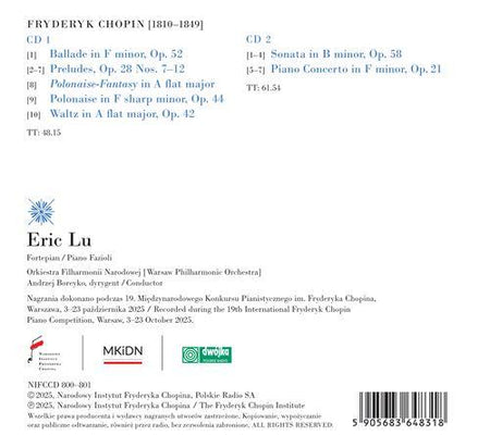 Eric Lu 2025 - Front Cover