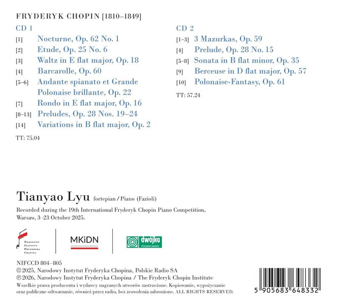 Nocturnes - Valses - Preludes Op. 28 - Concours Chopin 2025 - Front Cover