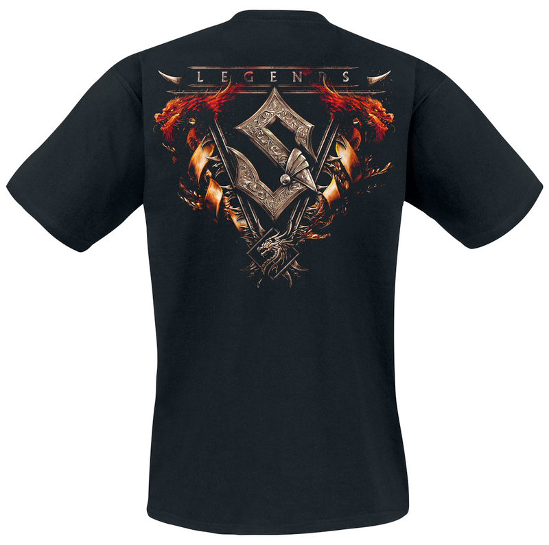 T-Shirt Manches courtes  de Sabaton - Legends - S à 5XL - pour Homme - noir - Sabaton - View 2