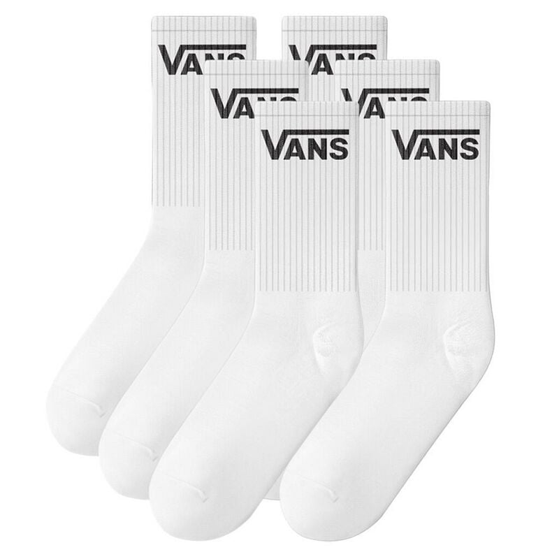 Chaussettes  de Vans - Classic Half Crew (Lot de 6) - S à XL - pour Unisexe - blanc - Vans