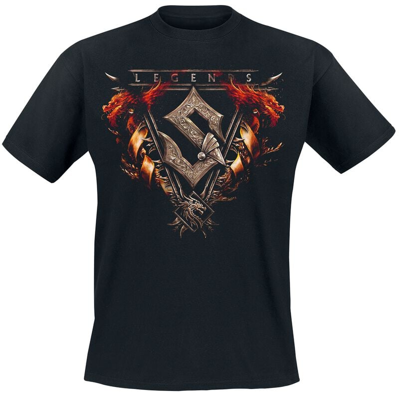T-Shirt Manches courtes  de Sabaton - Legends - S à 5XL - pour Homme - noir - Sabaton