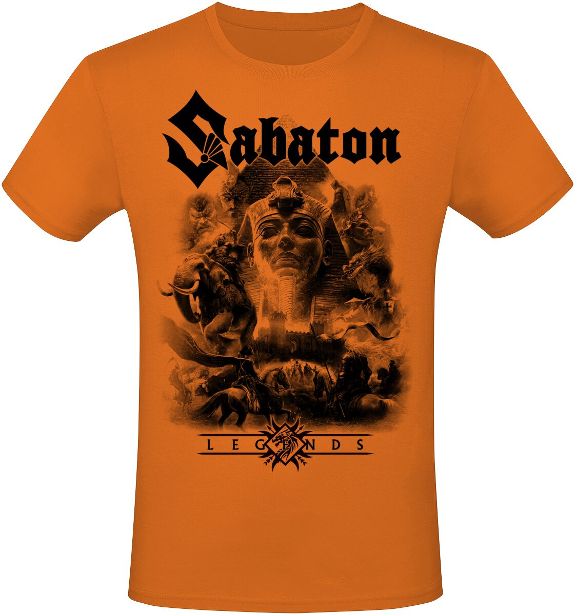 T-Shirt Manches courtes  de Sabaton - Legends - S à 3XL - pour Homme - orange - Sabaton