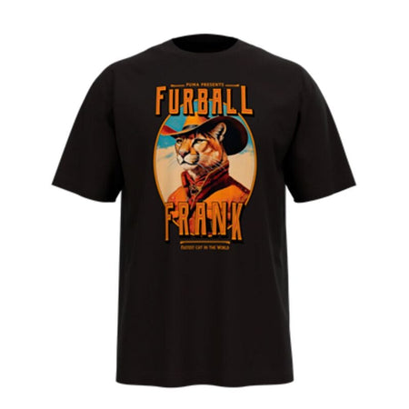 T-Shirt Manches courtes  de Puma - GRAPHIC Cat Cowboy - T-Shirt Décontracté - S à XXL - pour Homme - noir - Puma