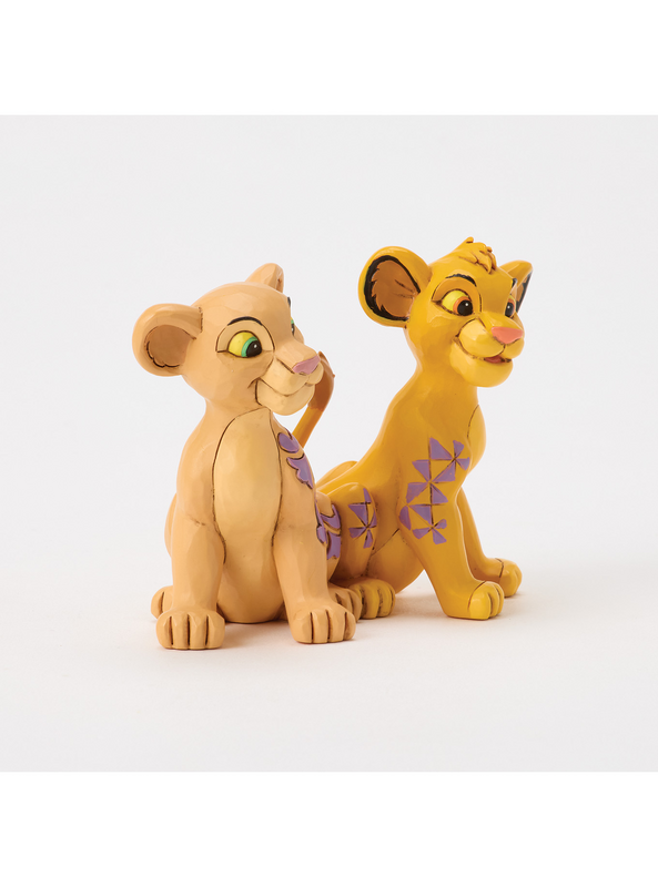 Figurine de collection Disney de Le Roi Lion - Simba & Nala - Cœur - pour Indifférent - multicolore - Le Roi Lion - View 2