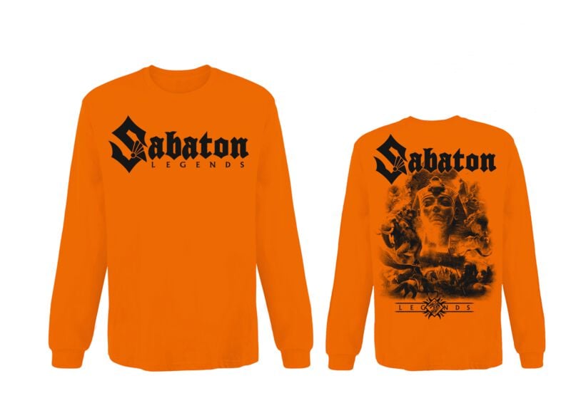 T-shirt manches longues  de Sabaton - Legends - S à 4XL - pour Homme - orange - Sabaton