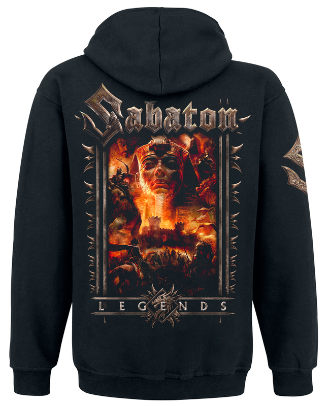 Sweat-shirt à capuche  de Sabaton - Legends - S à 4XL - pour Homme - noir - Sabaton - View 2