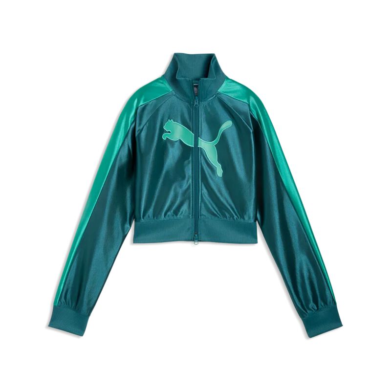 Haut de survêtement  de Puma - FUTURE.PUMA.ARCHIVE T7 - Veste de Jogging Courte - XS à XL - pour Femme - vert - Puma