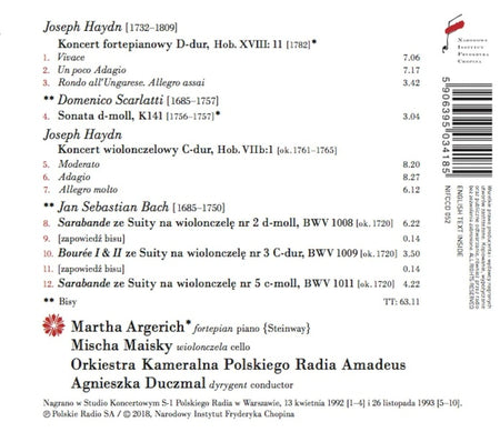Piano And Cello Concertos - Front Cover