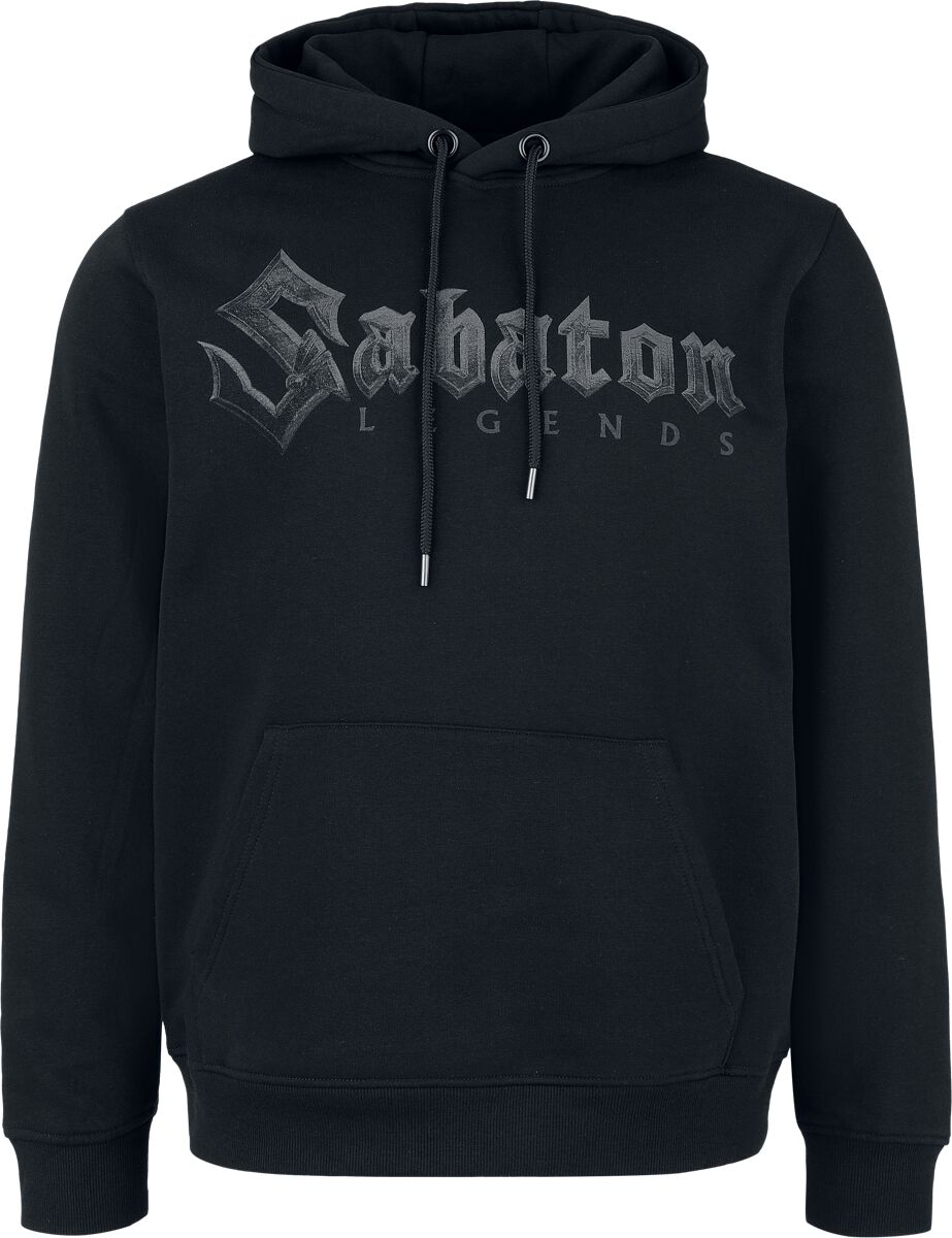 Sweat-shirt à capuche  de Sabaton - Black Logo - S à XXL - pour Homme - noir - Sabaton