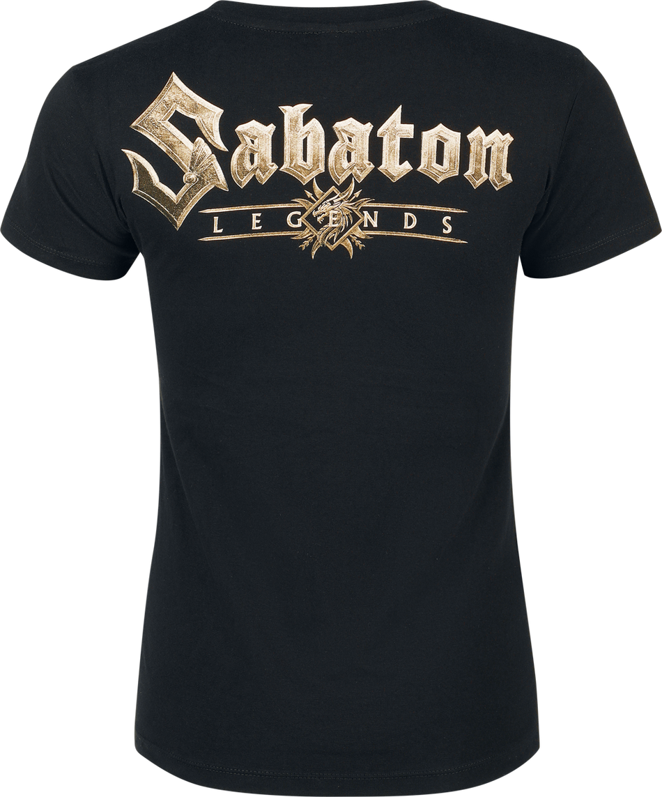 T-Shirt Manches courtes  de Sabaton - Dragon - S à 3XL - pour Femme - noir - Sabaton - View 2