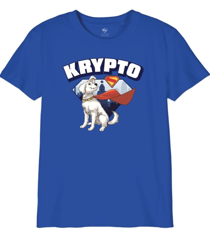 T-shirt  de Superman - Kids - Krypto - S à XL - pour Enfants - bleu - Superman