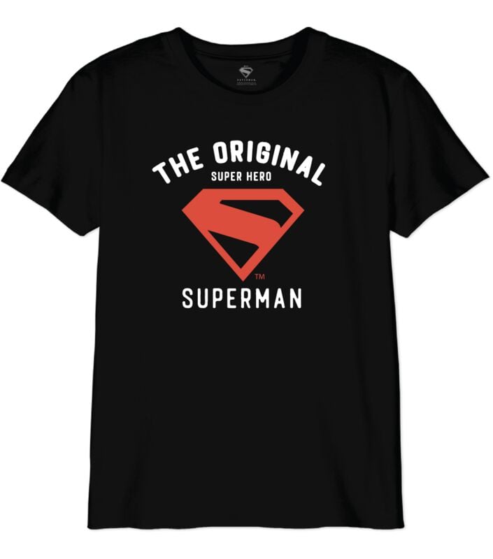 T-shirt  de Superman - Kids - Super Hero - S à XL - pour Enfants - noir - Superman