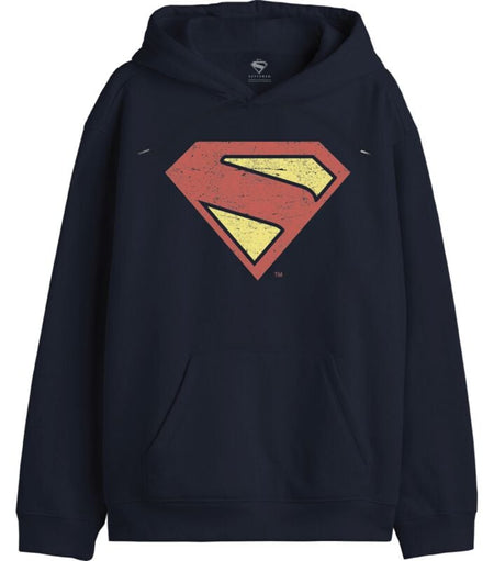 Sweat-shirt à capuche  de Superman - Logo - Vintage - S à XXL - pour Homme - marine - Superman