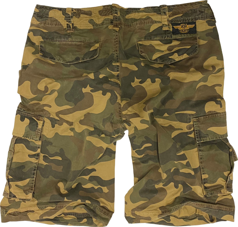 Short  de West Coast Choppers - WCC CFL Short Cargo - Camouflage Vintage - S à 3XL - pour Homme - vert - West Coast Choppers - View 2