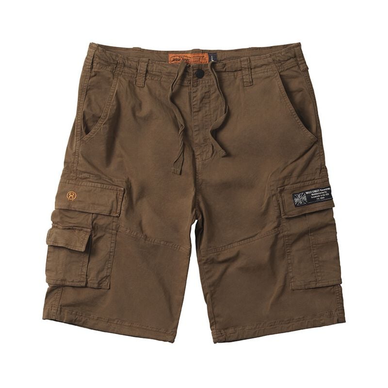 Short  de West Coast Choppers - WCC CFL Short Cargo - Marron Kaki - S à XXL - pour Homme - marron - West Coast Choppers