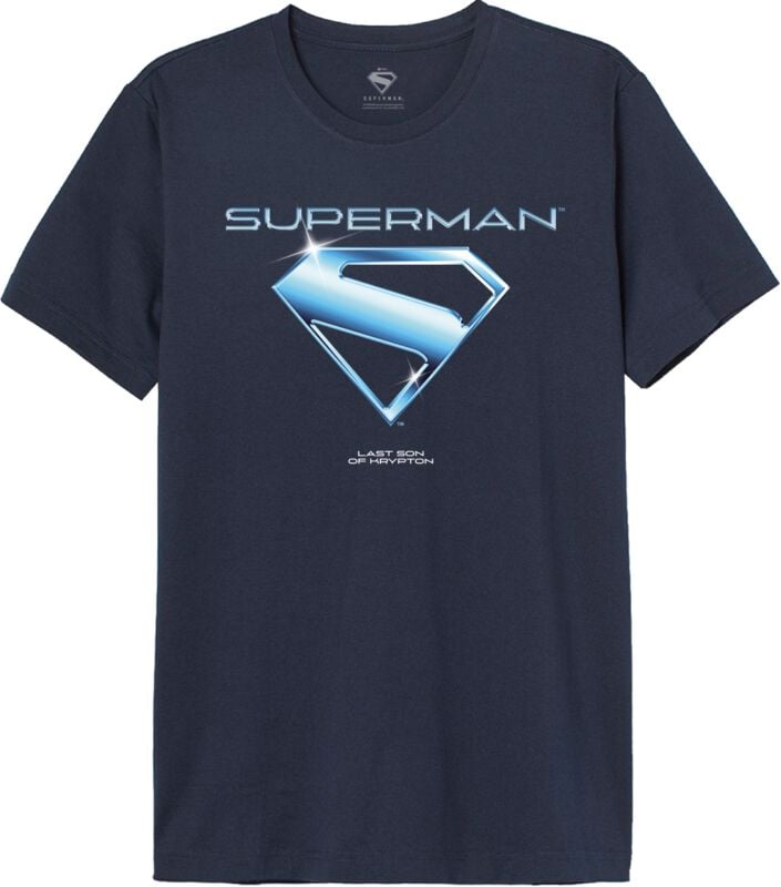 T-Shirt Manches courtes  de Superman - 2025 - Steel - S à M - pour Homme - marine - Superman