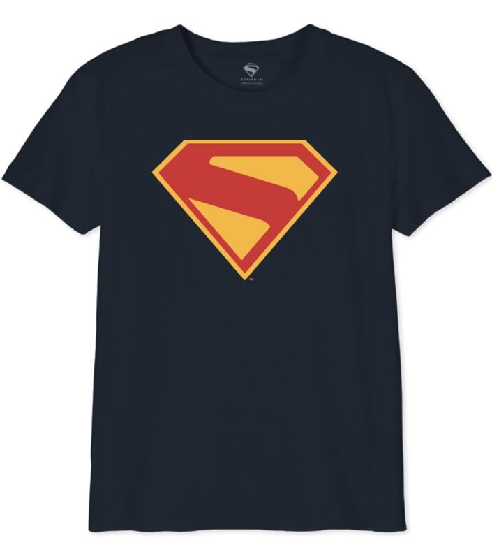 T-shirt  de Superman - Kids - Logo - 2025 - S à XL - pour Enfants - marine - Superman
