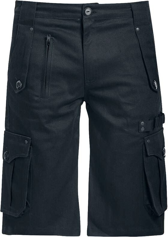 Short Gothic de Vixxsin - ALERON - Short Noir Homme - S à XL - pour Homme - noir - Vixxsin
