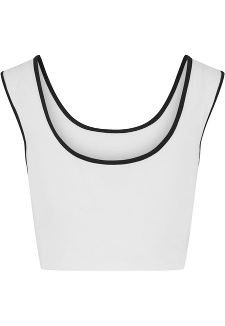 Top  de Urban Classics - Crop Top - Lot de 2 - XS à XL - pour Femme - noir/blanc - Urban Classics - View 2