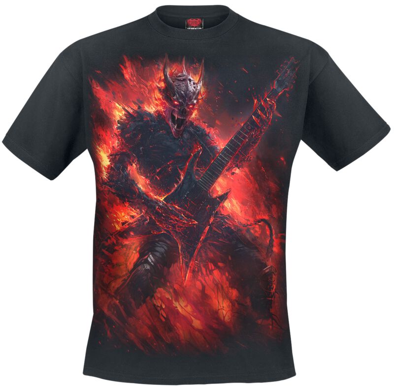 T-Shirt Manches courtes  de Spiral - Riff Burner - T-Shirt - S à XXL - pour Homme - noir - Spiral