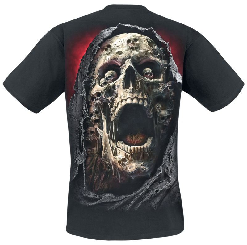 T-Shirt Manches courtes  de Spiral - Screaming Death - T-Shirt - S à 4XL - pour Homme - noir - Spiral - View 2