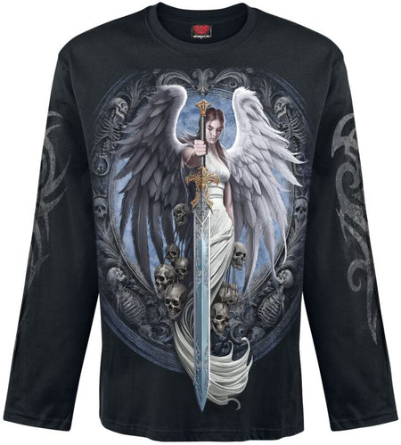 T-shirt manches longues  de Spiral - Angel Sword - Haut Manches Longues - L à XL - pour Homme - noir - Spiral