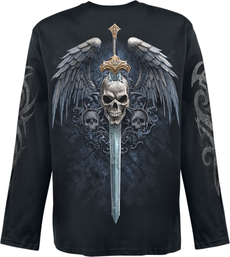 T-shirt manches longues  de Spiral - Angel Sword - Haut Manches Longues - L à XL - pour Homme - noir - Spiral - View 2
