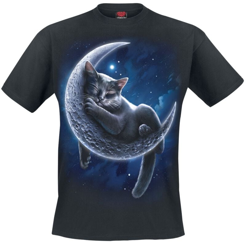 T-Shirt Manches courtes  de Spiral - Velvet Moon - T-Shirt - M à XXL - pour Homme - noir - Spiral