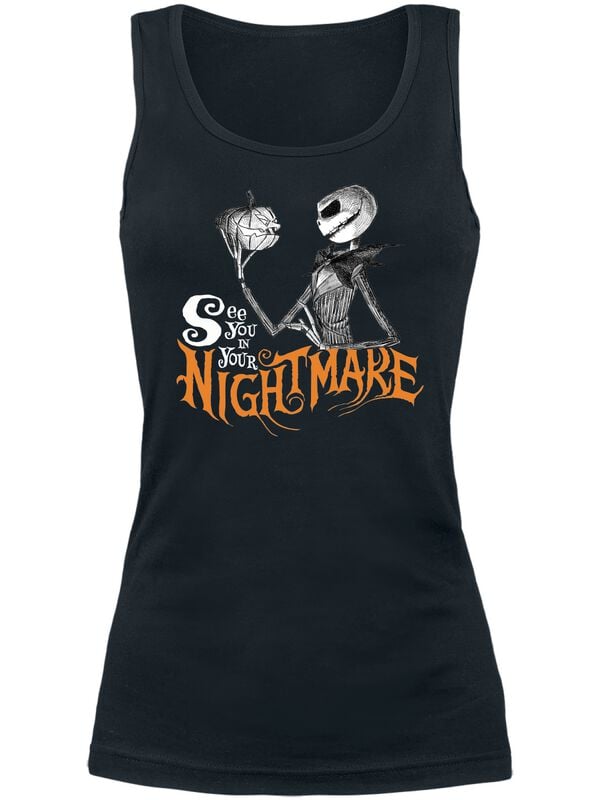 Top Disney de L'Étrange Noël De Monsieur Jack - See You In Your Nightmare - S à XL - pour Femme - noir - L'Étrange Noël De Monsieur Jack