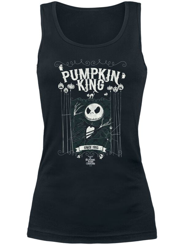 Top Disney de L'Étrange Noël De Monsieur Jack - Jack - Pumpkin King - S à XXL - pour Femme - noir - L'Étrange Noël De Monsieur Jack