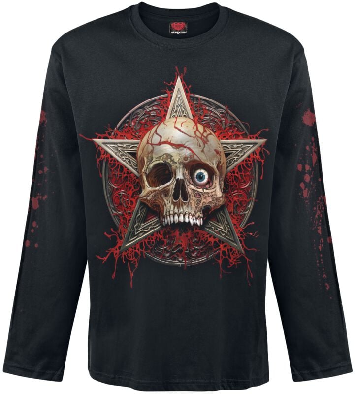 T-shirt manches longues  de Spiral - Creeping Curse - Haut Manches Longues - M à XXL - pour Homme - noir - Spiral