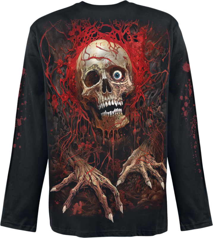 T-shirt manches longues  de Spiral - Creeping Curse - Haut Manches Longues - M à XXL - pour Homme - noir - Spiral - View 2