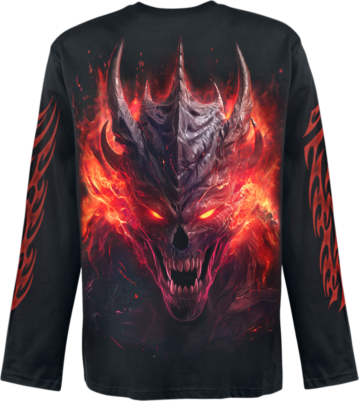 T-shirt manches longues  de Spiral - Riff Burner - Haut Manches Longues - M à XXL - pour Homme - noir - Spiral - View 2