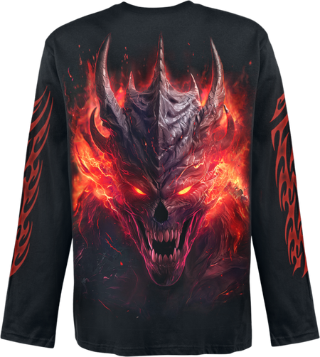 T-shirt manches longues  de Spiral - Riff Burner - Haut Manches Longues - M à XXL - pour Homme - noir - Spiral - View 2