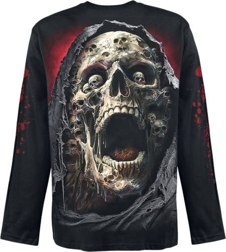 T-shirt manches longues  de Spiral - Screaming Death - Haut Manches Longues - M à XXL - pour Homme - noir - Spiral - View 2