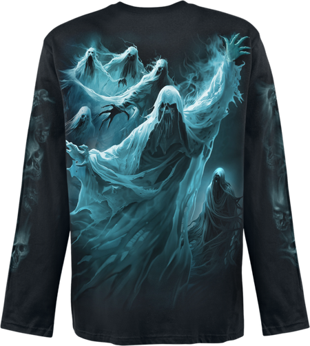 T-shirt manches longues  de Spiral - Ghost Skull - Haut manches Longues - M à XXL - pour Homme - noir - Spiral - View 2