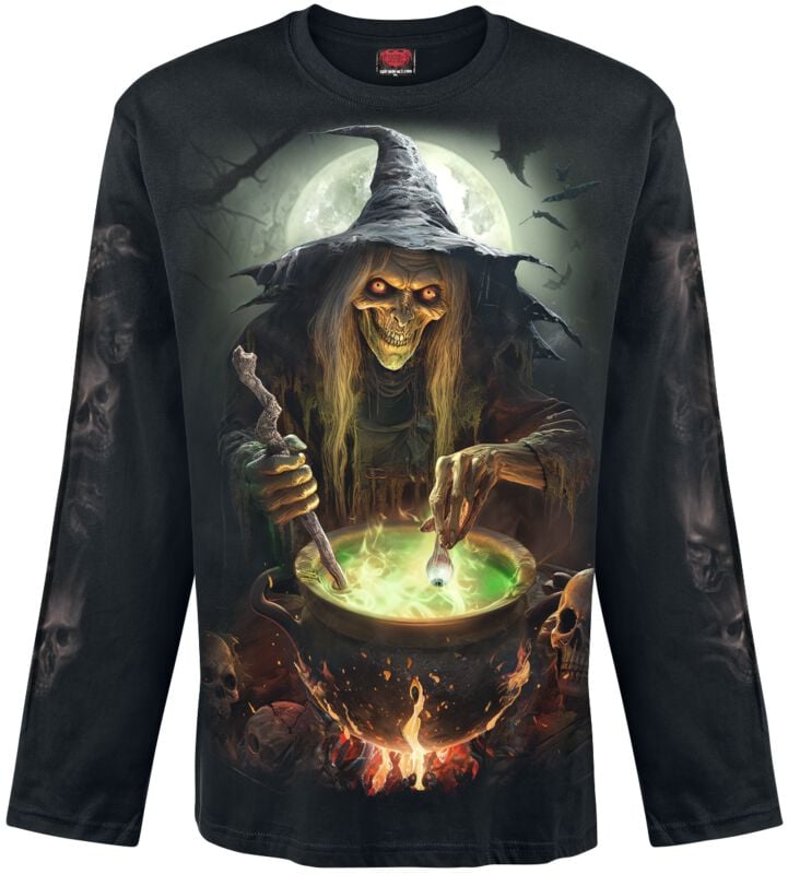 T-shirt manches longues  de Spiral - Witch's Brew - Haut Manches Longues - M à XL - pour Homme - noir - Spiral